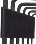 Premium Hex Key Wrench Set With Clear Metric Markings For Bike Repair And Furniture Assembly. 6-piece carbon steel Allen wrenches, sizes 2-6mm, in holder.