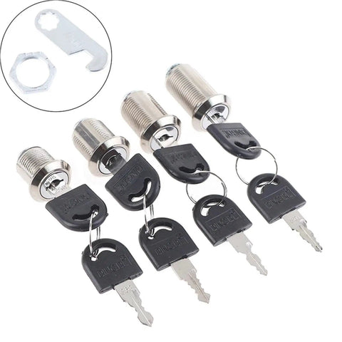 Keyed Cam Cylinder Lock With Two Keys For Cabinets Doors Mailboxes Drawers Cupboards And Other Secure Storage Uses Built Tough