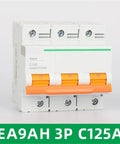 Top Shelf 3 Pole Mini Circuit Breaker Offering Straight Up Heavy Duty 80A 100A And 125A Protection With Quick C Type And D Type Switching Plus 10ka Auto Shut Off for 3 phase layout.