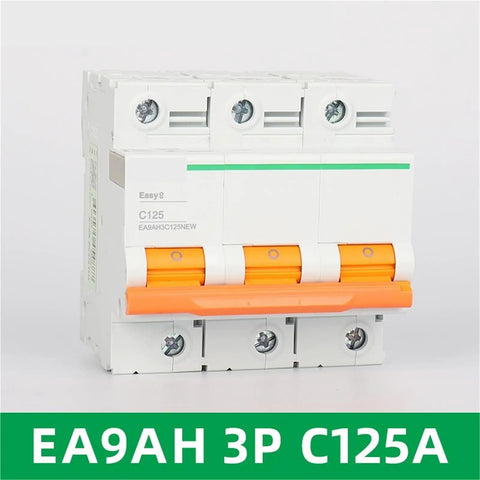Top Shelf 3 Pole Mini Circuit Breaker Offering Straight Up Heavy Duty 80A 100A And 125A Protection With Quick C Type And D Type Switching Plus 10ka Auto Shut Off for 3 phase layout.