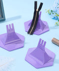 Zipper Jig Tool Kit For Repair And Replacement With Six Size Zipper Sliders And Two Jig Tools, Purple Plastic Pull Tabs
