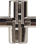 Front view of Invisible 180 Degree Alloy Hinge for Doors and Cabinets Concealed Folding Door Cross Hinge