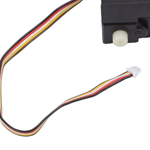 Beefed Up 17G RC Car Servo Motor With Tough Metal And Plastic Gears For A Quick No Fuss Swap, black wire connection.