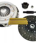 Premium Heavy Duty Clutch Kit That Drops Straight Into Your Rig For Butter Smooth Shifting And Raw Torque On 2007 To 2011 Jeep Wrangler Unlimited Manual Drivetrains, showcasing clutch plate and components.
