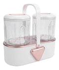 Portable Cordless Underwear Washing Machine With Built In 4000 Mah Battery For Ultrasonic Scrubbing, dual chamber design.