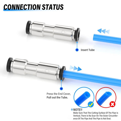 Heavy Duty 3/8 Outside Diameter Push To Connect One Way Check Valve Nickel Plated Copper 5 Pack Straight Pneumatic Quick Snap Fitting For Pu Pa Pe Pvc Tubing 290 Psi No Hassle Leak Free Flow Control