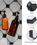 Hexagonal Concrete Molds For Pavers And Stepping Stones Reusable Flexible Walkway Molds on a tiled surface with plastic bottles