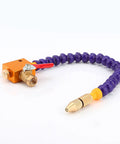 Heavy Duty Coolant Sprayer For Cnc Milling And Precision Engraving, Adjustable mist sprayer with flexible purple hose and brass nozzle.