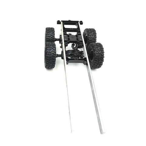 Front view of WPL Compatible Tire Kit For B36 B36K B36KIT 44577 Rigs Unassembled Wheel And Tire Set DIY RC Car Spare Parts Upgrade