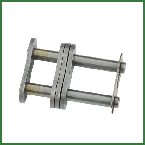 Heavy Duty 60-2 Double Row Roller Chain Kit Fits Industrial Machinery And Food Processing Plus Textile Equipment Easy Install With Connecting Links close-up of metal connecting link
