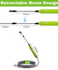 Electric Sprayer Wand With 29 Inch Reach, 3 Adjustable Nozzles, Telescoping Garden Sprayer Tool, 16 Foot Hose, Retractable Design