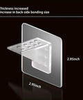 24 Pack Heavy Duty Adhesive Shelf Brackets For Cabinets Strong Peel And Stick Support Pegs No Drill Woes, 2.95-inch size.