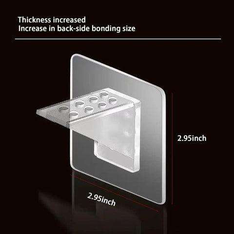24 Pack Heavy Duty Adhesive Shelf Brackets For Cabinets Strong Peel And Stick Support Pegs No Drill Woes, 2.95-inch size.