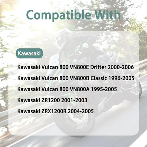 Fuel Valve Petcock Replacement For Vulcan 800 VN800E VN800B VN800A ZR1200 And ZRX1200R Models compatibility list