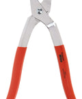 Eleven Inch Snap Lock Punch for Vinyl and Aluminum Siding with Red Vinyl Grip, 3/8 inch throat, front view