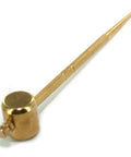 Gold mekugi removal tool from Samurai Sword Cleaning Kit For Katana Care With Choji Oil Uchiko Ball Rice Paper Cleaning Cloth
