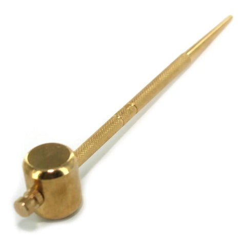 Gold mekugi removal tool from Samurai Sword Cleaning Kit For Katana Care With Choji Oil Uchiko Ball Rice Paper Cleaning Cloth