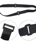 16 Pack 18 Inch Hook And Loop Nylon Cable Ties Reusable Black Straps With D Ring Buckle for cable management