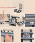 Desktop Manual PCB Solder Paste Printing Table For SMT Stencil Printing, Precision Mini Screen Printer For 150 By 150 mm PCBs, close-up details
