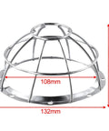 Straight Up Tough Heavy Duty Iron Smoke Detector Protective Cover With Sprinkler Cage Bracket and Rock Solid Wire Mesh Guard, 132mm.