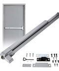 Heavy Duty Aluminum Push Bar Panic Exit Device For Commercial Doors, ANSI A156.3 Grade 2, UL Listed, Fits 28 To 36 Inch Doors
