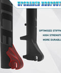 Upgraded dropouts of Beefed Up 26 Inch Fat Tire Electric Bike Front Fork With Air Suspension, 180mm Travel, 135mm Hub Spacing