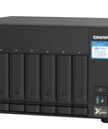 Beefy Eight Bay Nas Server With Snappy Quad Core Processor And Four Gigs Of Memory Expanding To Sixteen Gb Wired With Dual Ten Gigabit Ethernet Ports, front view