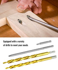 Pro Grade All Metal Pocket Hole Jig Kit For Woodworking, Heavy Duty And Pro Ready, Includes 2-3/8 Inch Titanium Plated Drill Bits