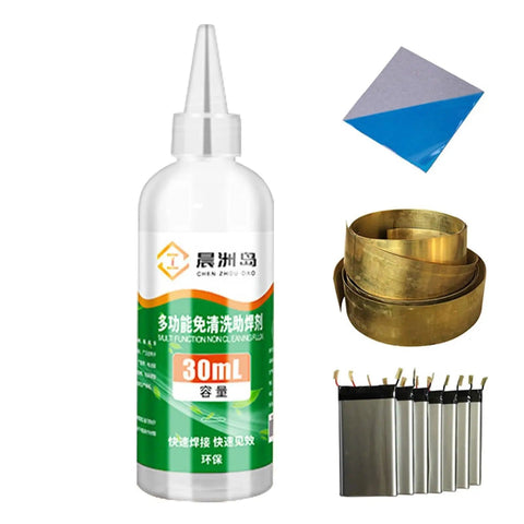 Pro Grade Aluminum Soldering Flux Liquid for Quick Dry Welds Colorless Stainless Steel Flux Paste for Galvanized Sheet Copper Iron Nickel