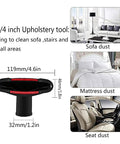 1 1/4 Inch Vacuum Attachments Kit With Brushes For 1 1/4 And 1 3/8 Inch Hoses upholstery tool for sofa, mattress, and car seat cleaning