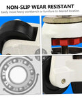 Heavy Duty Adjustable Swivel Casters With Precision Leveling Plates For Hardwood Floors showing components and functionality, including wheels and base.