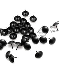 Badass Black Nailhead Trims And One Inch Furniture Upholstery Tacks For Diy Home Renovations displayed on a white background.
