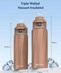 Smart Water Bottle With Glowing Sip Tracker Keeps Your Hydration Game Fresh All Day Long 24 Oz Insulated Flask displayed with 32oz option.