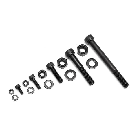 434 Piece Metric Bolt Kit With M5 M6 M8 M10 M12 Screws Nuts Washers And Hex Socket Head Cap Screws Grade 12.9 Steel Cylindrical Heads
