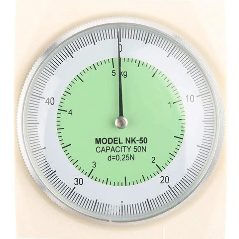 Handheld 50N Analog Push Pull Dynamometer With Dial Gauge, High Precision Force Meter For Electronics And Home Appliances, Super Handy Clamp Bench Mount, Quick Readout And Durable Spring Dynamometer, 50N dial face