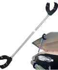 Straight Up Stainless Steel Trash Can Lid Prop Keeps Your Garbage Bin Open For Spotless Hands Free Waste Sorting Delivers Game Changing Ease To Wheelchair Riders with a sturdy extending rod.