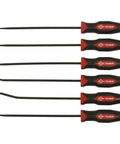ProGrip 6-Piece Long Pick Set With Black Oxide Finish For Pros And DIYers includes straight and angle picks
