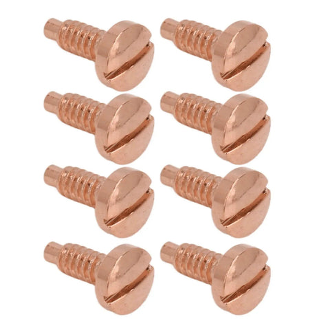 8 Piece Stainless Steel Watch Case Screws Set For Back Cover Repair, Rustproof Wristwatch Screws In Rose Tone, 3.3mm length