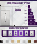 Configuration options for Stainless Steel Wall Plate For Toggle Switches 3 Gang 4.50 By 6.38 Inches Corrosion Resistant Cover