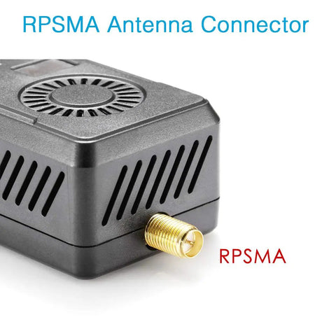 Black Mamba 5.8GHz FPV Video Transmitter For RC Drones And Quadcopters 40 Channel VTX With RPSMA Antenna 6 To 28V Power close-up