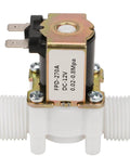 Workhorse Solenoid Water Valve 12V And 24V DC, Plastic Body, Normally Closed Magnetic Control, G1/2 Port Front View