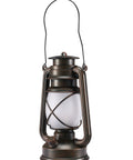 Bronze Outdoor LED Lantern With Vintage Flame Effect For Garden And Patio Decor Realistic Flicker Weatherproof Night Light