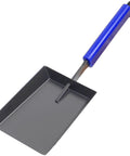 15 Inch Fireplace Ash Shovel With Wider Head For Quick Cleanup Heavy Duty Manganese Steel Scoop Rubber Handle And Hanging Ring