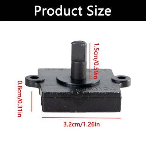 Durable Black Rotary Switch With Four Position And Three Speed Control For Heaters And Blower Fans product size dimensions visible