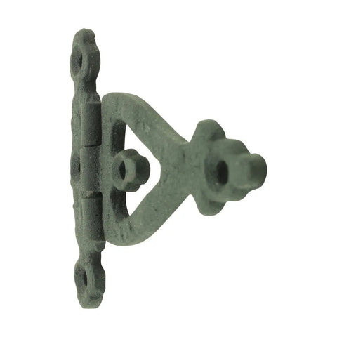 Side view of black wrought iron hinge. Pack Of 2 3 Inch Cabinet Door Strap Hinges With Hardware Rust Resistant Black Wrought Iron Flush Mount Hinges.