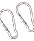Heavy Duty 3.1 Inch Stainless Steel Carabiner Clips Set of 4 Built to Last Spring Snap Hook D Ring Locking Carabiners
