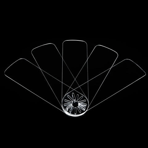 Universal Replacement Fan Blades For 42 Inch Ceiling Fans In Clear Acrylic Self Aligning Mount Fits Most 3 Hole Blade Arms Easy Install Modern Look To Revitalize Any Space