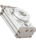 Heavy Duty Rack And Pinion Pneumatic Rotary Actuator Double Acting Air Cylinder Bore With Roller Bearing Design And Built In Magnetic Ring