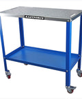 Rust Free Welding Table 36 By 18 Inches Beefed Up Universal Work Cart With Five Eighth Inch Hole Pattern Thirteen Gauge Top