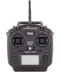 TX12 MkII ELRS 16CH OpenTX EDGETX Multi-Module Radio Transmitter For RC Drones front view with control knobs and screen